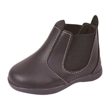 Imagem de Botina Infantil Bebê Menino Elástico Preto - Raniel Calçados, 21