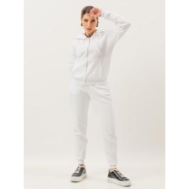 Imagem de Conjunto de moletom Blusa Calça Agasalho Touca Abrigo de Frio - Gisele