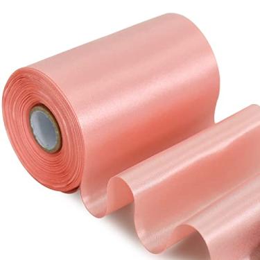 Imagem de TONIFUL Fita de cetim de 10 cm x 20 metros de largura, tecido sólido, fita grande para cerimônia de corte, kit de abertura para cadeira, faixa de mesa, cabelo, arcos de carro, costura, artesanato, embrulho de presente, decoração de festa de casamento