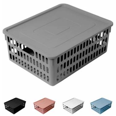 Imagem de Cesto Decorativo Caixa Organizador Box Cozinha Casa Kit C/ 2 - Atelie 