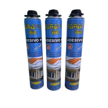 Imagem de Espuma Expansiva de Poliuretano Anti Chamas 750ml - Kit 3 - Parapur BE