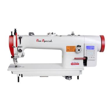 Imagem de Máquina Costura Industrial Reta Eletrônica Transporte Duplo SS03-033D4-H-FT-QI 110V - Sun Special