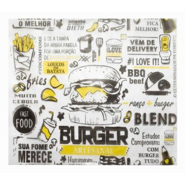 Imagem de Papel c/barreira gorgura p/emb.hamb. 38x40 pct 250fl kit 3un - Mamedes