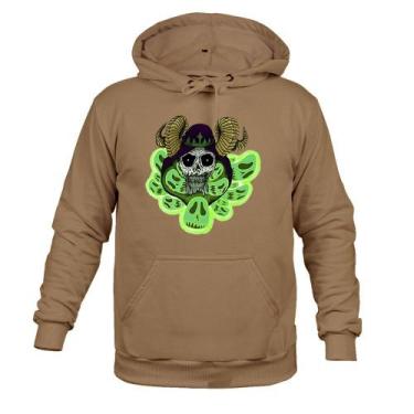 Imagem de Moletom 100% Algodão Quente Fantasma Fumaça - Surprass, Bege, M