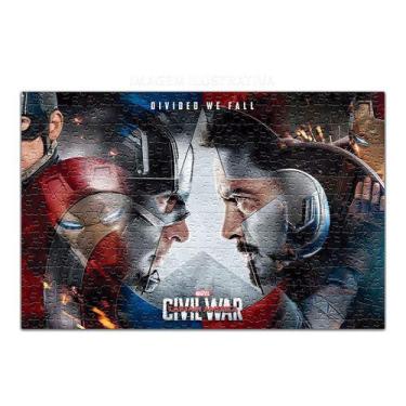 Imagem de Quebra Cabeça Captain America Civil War 48 Peças - Pomp's Geek