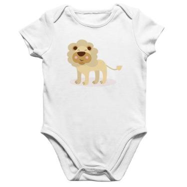 Imagem de Body Bebê Algodão Leãozinho - Foca na Moda, Branco, GG