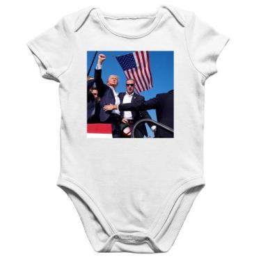 Imagem de Body Bebê Algodão Trump 2024 - Foca na Moda, Branco, GG