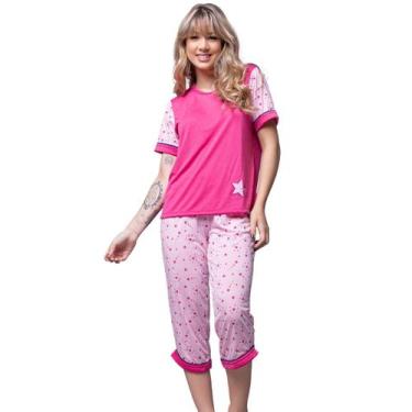 Imagem de Kit 10 Pijamas Pescador Feminino Vekyo Modas Blusa Manga Curta e Calça
