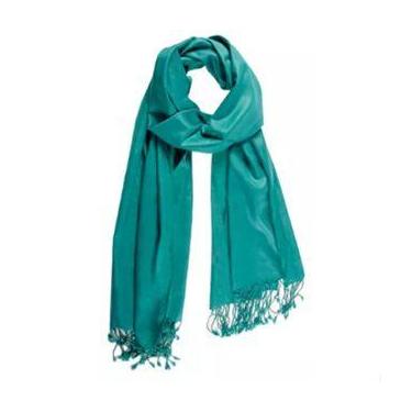 Imagem de Cachecol Liso Unissex Lenço Feminino e Masculino com Franja - JWH-2428
