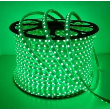 Imagem de 50 Metros mangueira Led 5050 Chata Sanca + Conector de energia 110V - 
