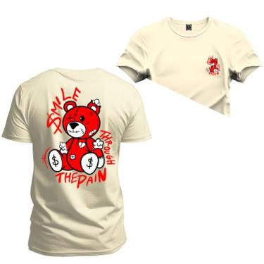 Imagem de Camiseta Estampada Premium Algodão The Pain Frente Costas - Nexstar, G