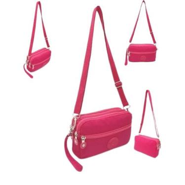 Imagem de Carteira Feminina Bolsa De Mão e Transversal Com 4 Divisórias Cabe Cel