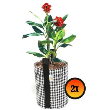 Imagem de 2 Vasos De Plantas De Tela 20 Litros Decorativo Jardim e Casa - King P