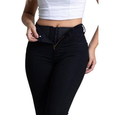 Imagem de Calça Sawary Jeans Sarja Feminina Super Lipo - 264741, Preto, 40
