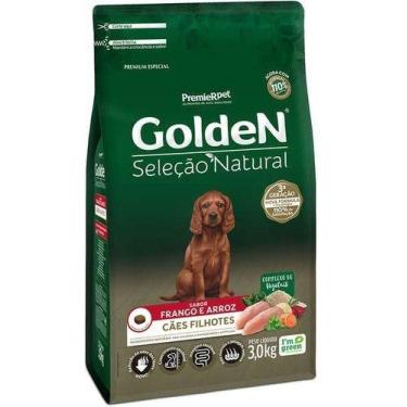 Imagem de Ração Golden Seleção Natural Cães Filhotes Frango & Arroz 3kg - Premie