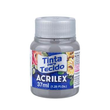 Imagem de Tinta Para Tecido 37 ML Acrilex Fosca Pintura Artesanato - Metallica A