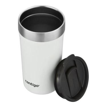 Imagem de Copo Térmico de Cerveja c/ Tampa Street Contigo 473ml Branco  - Colema