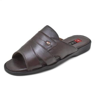 Imagem de Chinelo Masculino Couro Legitimo Linha Extremo Conforto Granado - 408 
