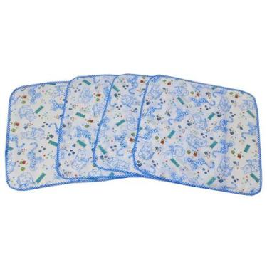Imagem de Fraldinha De Pano Bebê Do Pooh 33x33cm - 100% Algodão Macia E Conforta