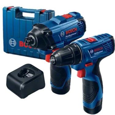 Imagem de Combo Parafusadeira e Furadeira GSR120 GDR120 MALETA Bosch