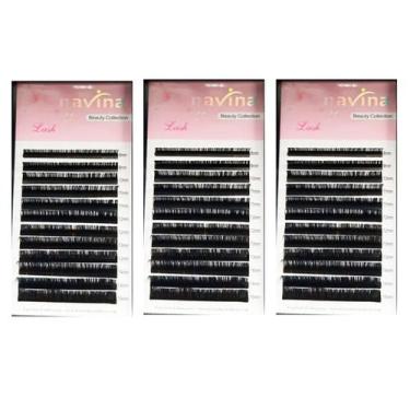 Imagem de 3 Caixas Cílios Fio A Fio Navina 0.15d - Lullu Person
