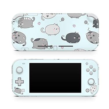 Imagem de Tacky Design Cute Cats Decal Skin Compatible with Nintendo Switch Lite Skin Wrap, Kawaii Animal Skin for Nintendo Switch Lite Cover, Premium Vinyl 3M Full Wrap Decal.