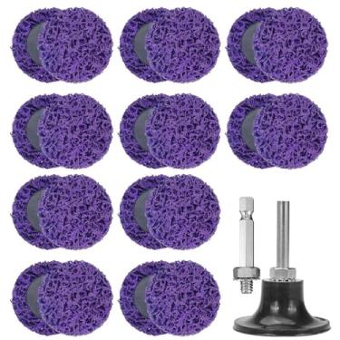 Imagem de 22 peças de disco de remoção de ferrugem, roda de moagem de ângulo abrasivo, disco de moagem de 50 mm, tira de polimento, rodas abrasivas, 22 peças