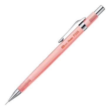Imagem de Lapiseira Sharp P200 Clena 0,5mm Rosa Transparente Pentel P205CL-PPB