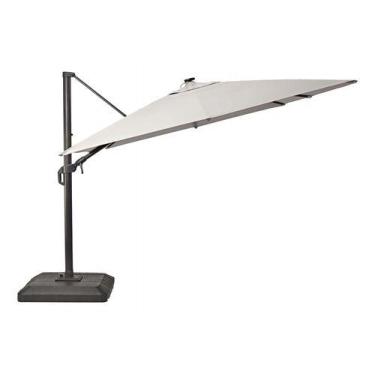 Imagem de Ombrelone Lateral De Aluminio Articulavel 274x391x282 Cm Led - Nateria
