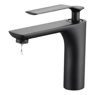 Imagem de Torneira Monocomando Banheiro Baixa Preta Luxo 2029A - Longue Sanitary