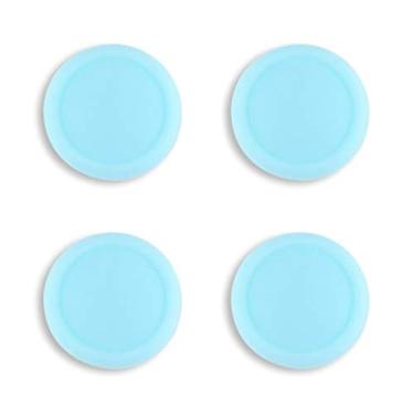 Imagem de eXtremeRate PlayVital Switch Joystick Caps, Switch Lite Thumbstick Caps, capa analógica de silicone para controles de polegar OLED Joycon - azul celeste
