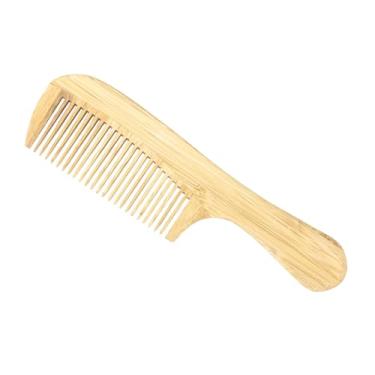 Imagem de FLCPJGV Pente de Cabelo Alisamento Pente de Corte de Bambu Pente Longo Anti Estático Shampoo Pente para Mulheres Homens Escolher Cabelo Grosso