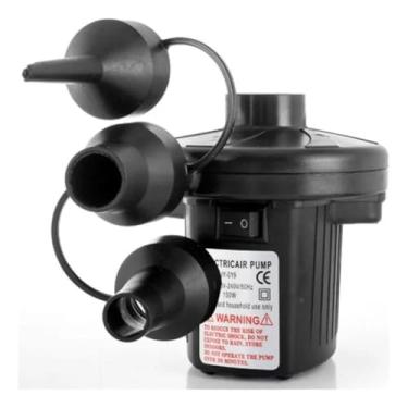 Imagem de INFLADOR BOMBA AR COMPRESSOR ELETRICO ENCHE BEXIGA INFLA DESINFLA COLCHAO BOTE INFLAVEIS CASA E CARRO TRIVOLT