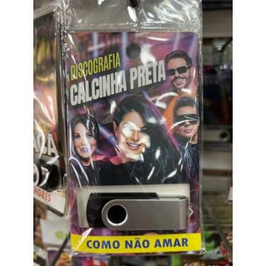 Imagem de Pen Drive com Músicas Gravadas, Pendrive Gravado Diversos Gêneros CALCINHA PRETA