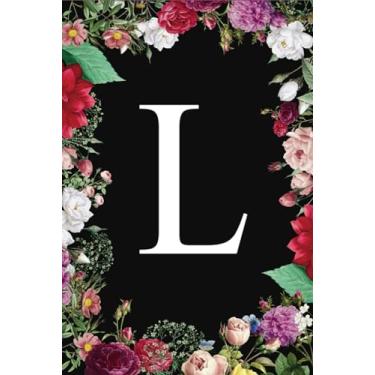 Imagem de L: Monogram Notebook A, Initial Letter Lined Pages, Great gift for Mum, Teacher, Women & Girls | Floral Cover | Hardcover