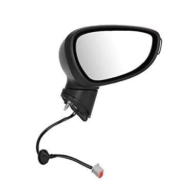 Imagem de Brilluxa Espelho retrovisor lateral direito do motorista Porta lateral Espelho retrovisor Conjunto de espelho retrovisor Espelho retrovisor com luz giratória para Fiesta MK7 2008