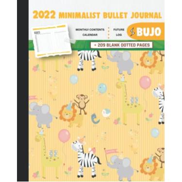 Imagem de 2022 Minimalist Bullet Journal/BUJO with Animals Celebrate Birthday Cover: Basic Bujo | Classic Bullet Journal Help You Organize Your Life With A ... And Dotted Pages | 240 Pages | 7.5 * 9.25
