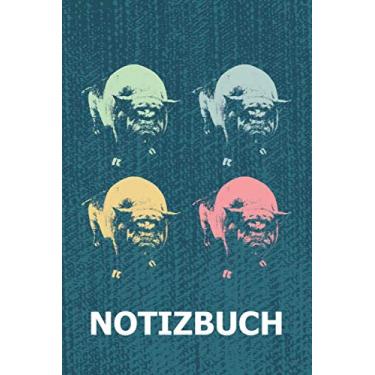 Imagem de Notizbuch: Kleine Hängebauchschweine I Mini-Schweine halten I Schweinchen I Weißes Papier I 120 Seiten I Liniert I Notizheft I Skizzenbuch I DIN-A5 I Geschenk I
