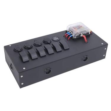 Imagem de Bateria de Acampamento Caixa de Controle de Energia Com Chave de Charuto de Voltímetro para a Caminhonete para Picapes de Carro de Carro