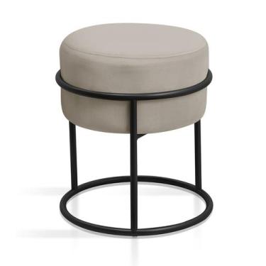 Imagem de Banqueta Para Penteadeira Argola De Ferro Design Moderno Decoração Par