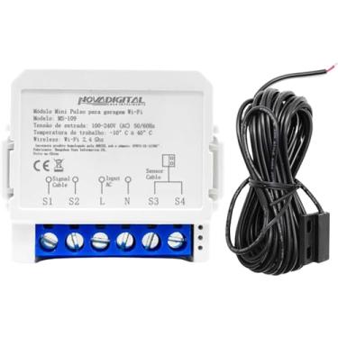 Imagem de Mini Módulo Inteligente para Garagem com Abertura e Fechamento Automático Compatibilidade Alexa e Google Assistente Branco