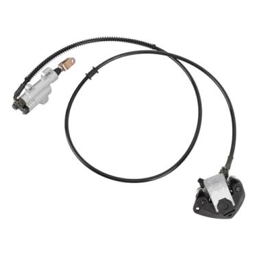 Imagem de Conjunto do Freio Traseiro Pinça de Cilindro Mestre Com Pastilha de Freio Correspondente 1.55m Mangueira ATV Quad Go Cart Kart Mini Bike Brake System Substituição