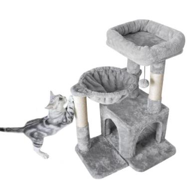Imagem de Torre para Gatos Cat Tree Pesofer - com Arranhador e Rede