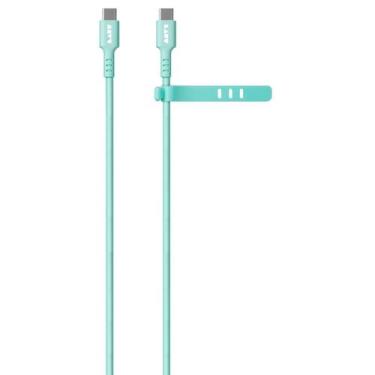 Imagem de Cabo USB-C USB tipo C rápido reforçado premium silicone 60W 1,5 m verd