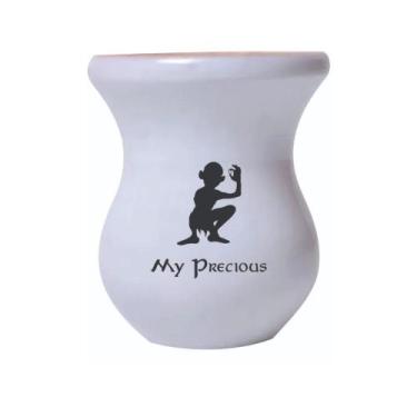 Imagem de Cuia De Madeira Branca Personalizada Senhor dos Anéis mod.02 - Mix ata