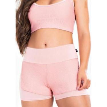 Imagem de Short Saia Feminino Fitness Corrida Liso -Feminino