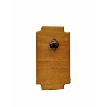 Imagem de Abridor de garrafa parede rústico madeira maciça - Home decor