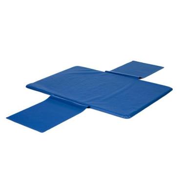 Imagem de Trocador de Fraldas Portátil  Impermeável com Bolsos - Azul Marinho - 