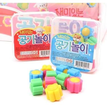 Imagem de TOPNBLING Gonggi Konggi Korean Jack Stone Game 10Pieces(Case Color is Random)