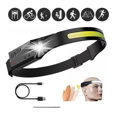 Imagem de Lanterna De Cabeça recarregável Corrida Mecânico Camping Profissional 